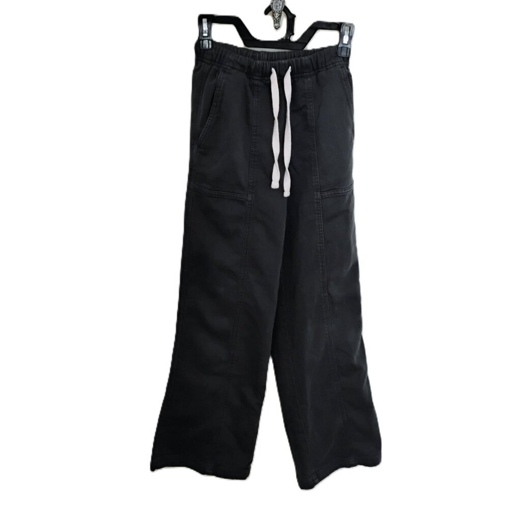 Aerie Wide Leg Charcoal Pants Size XXS